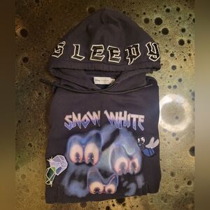 Coach X Disney Limited Edition Snow White Sleepy Hoodie Size Medium Black Multi